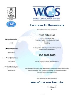 ISO CERT 9001:2015 UK202139-88A